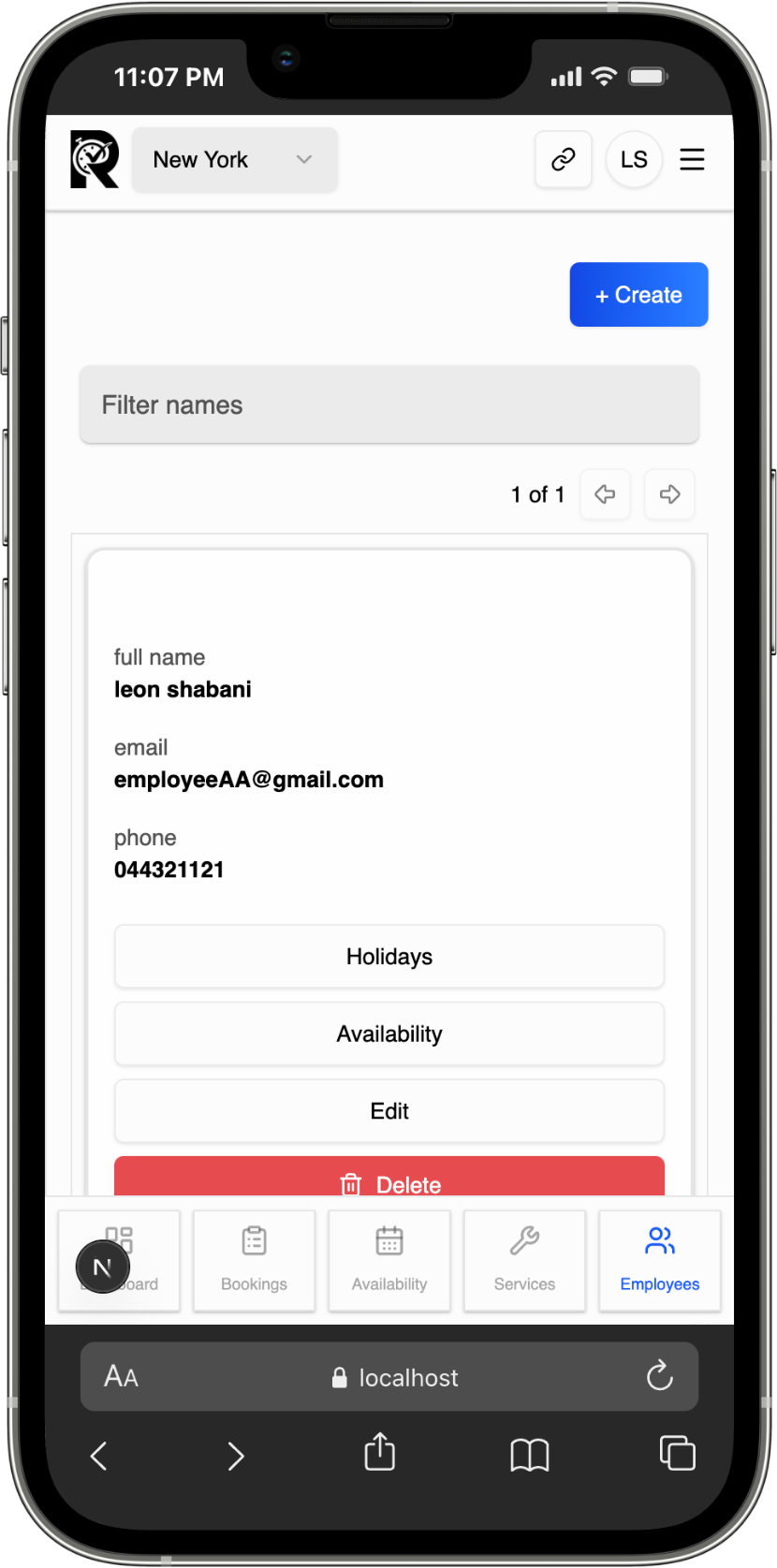 Organize employees across locations